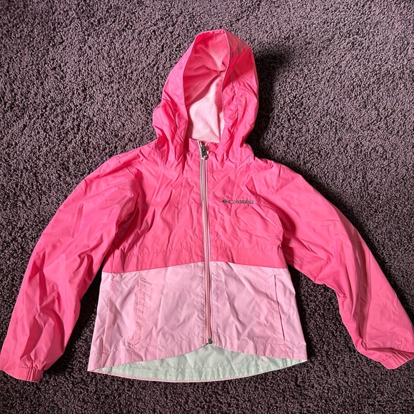 Columbia Other - Columbia girls lined rain jacket size small 6/6X